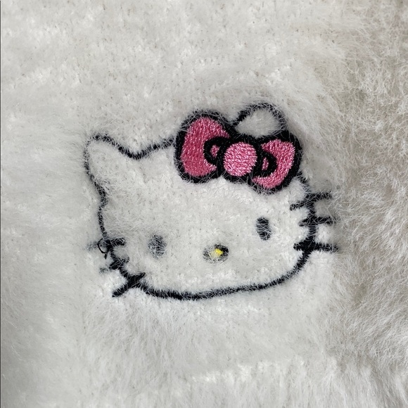 Hello Kitty Forever 21 White Fuzzy Shorts SZ 3X EUC cute comfy PJ - Picture 1 of 6